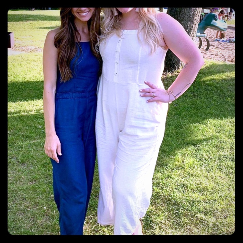 White Romper - L